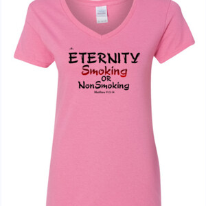 ETERNITY Matthew 7:13-14 - Gildan - 5V00L (DTG) - 100% Cotton V Neck T Shirt